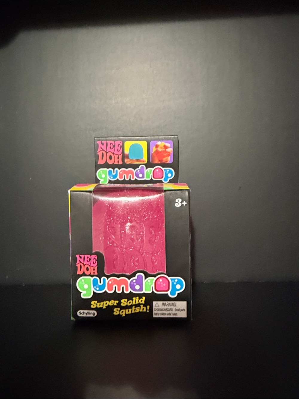 Needoh Gumdrop AUTHENTIC Super Solid Squish! Toy - Pink - Picture 2 of 6